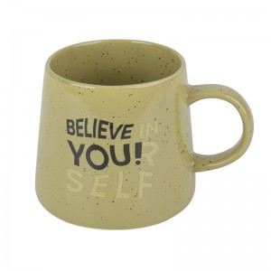 Custom Sublimation Bone Nordic Enamel Heat Transfer Vintage Fashion 375ML Porcelain Ceramic Coffee Mugs