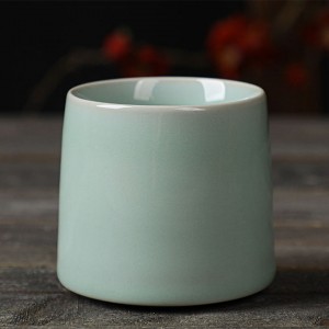 Creative Rotating Tumbler Whiskey Teacup Lead-free Thickened Short Wine Water Cup Ceramic Coffee Cup