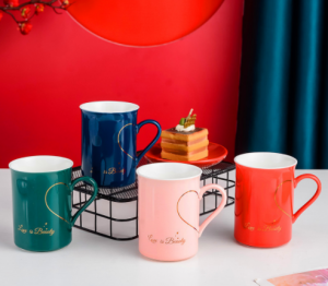 New product ceramic mug New bone China coffee cup customized logo simple gift cup creative mug Coffee cup office home daily