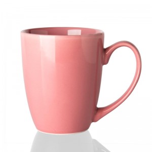 Custom logo colorful ceramic mug creative solid color coffee cup