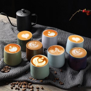 Creative Rotating Tumbler Whiskey Teacup Lead-free Thickened Short Wine Water Cup Ceramic Coffee Cup
