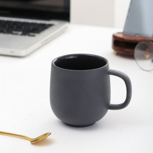 Velkoobchod Eco Friendly Matt Glazed Nordic Clay Kulatý keramický porcelánový hrnek na kávu