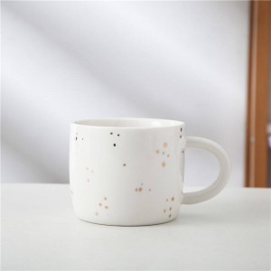 Täglich verwendetes Keramik-Kaffee-Latte-Getränkegeschirr, schöne 275-ml-Tasse nach Maß für das Büro-Café