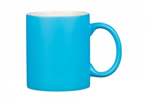 Promotional 11oz 330ml Matte glossy ceramic shining fluorescent color neon mug