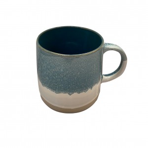 Luksuzna šolja od kamenog posuđa Western Ombre posuđe za piće po narudžbi Šalice za kavu za espresso reaktivnu glazuru Porcelanske keramičke šalice