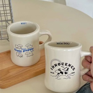 Waist mug ins ceramic mug coffee mug customizable design text logo