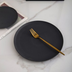 Modern Christmas Luxury Matt Black Ceramic Mug Ceramic Dinner Set Dinnerware Sets for Restaurant
