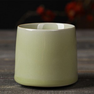 Creative Rotating Tumbler Whiskey Teacup Lead-free Thickened Short Wine Water Cup Ceramic Coffee Cup
